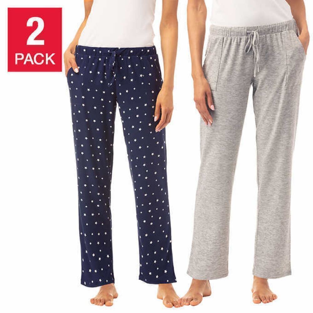 New! Lucky Brand 2-pack Ultra Soft Jersey Relaxed Fit  Lounge Pajama Pants